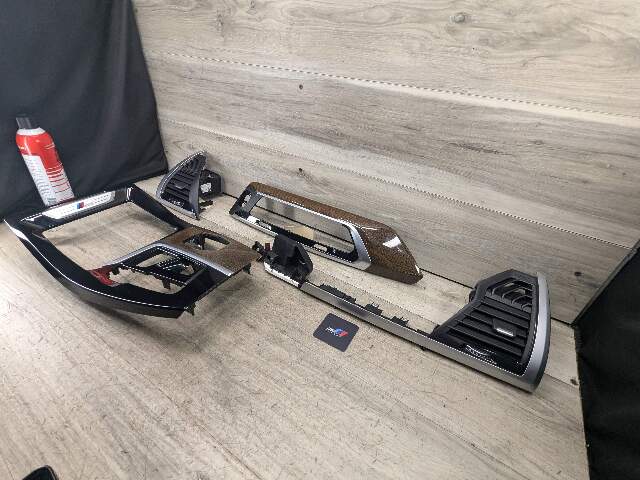 OEM BMW G01 X3 Wood Center Console Dash Panel Interior Trim SET