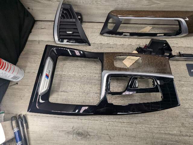 OEM BMW G01 X3 Wood Center Console Dash Panel Interior Trim SET