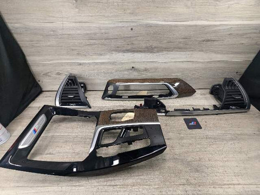 OEM BMW G01 X3 Wood Center Console Dash Panel Interior Trim SET
