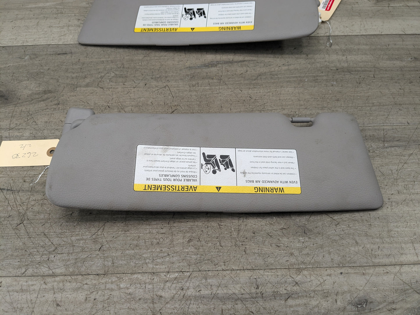 14-20 OEM BMW F22 228 230 M235 M2 Interior Sun Visor Leather Greay Pair SET