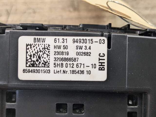OEM BMW G01 G02 F97 F98 X3 X4 AC Rear Heater Climate Control Switch Panel HEATED
