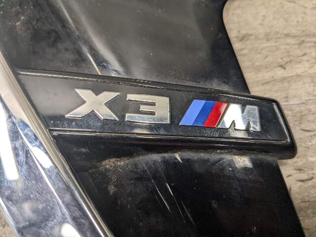 OEM BMW F97 X3M Left Driver Fender Grille Grill Vent Trim Air Duct Cover