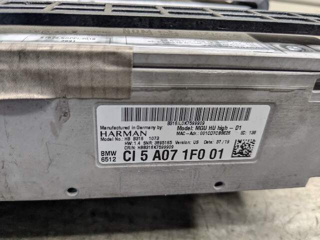 OEM BMW F90 G20 G30 G05 X5 Navigation Headunit Radio Audio Head Unit MGU HW 1.4