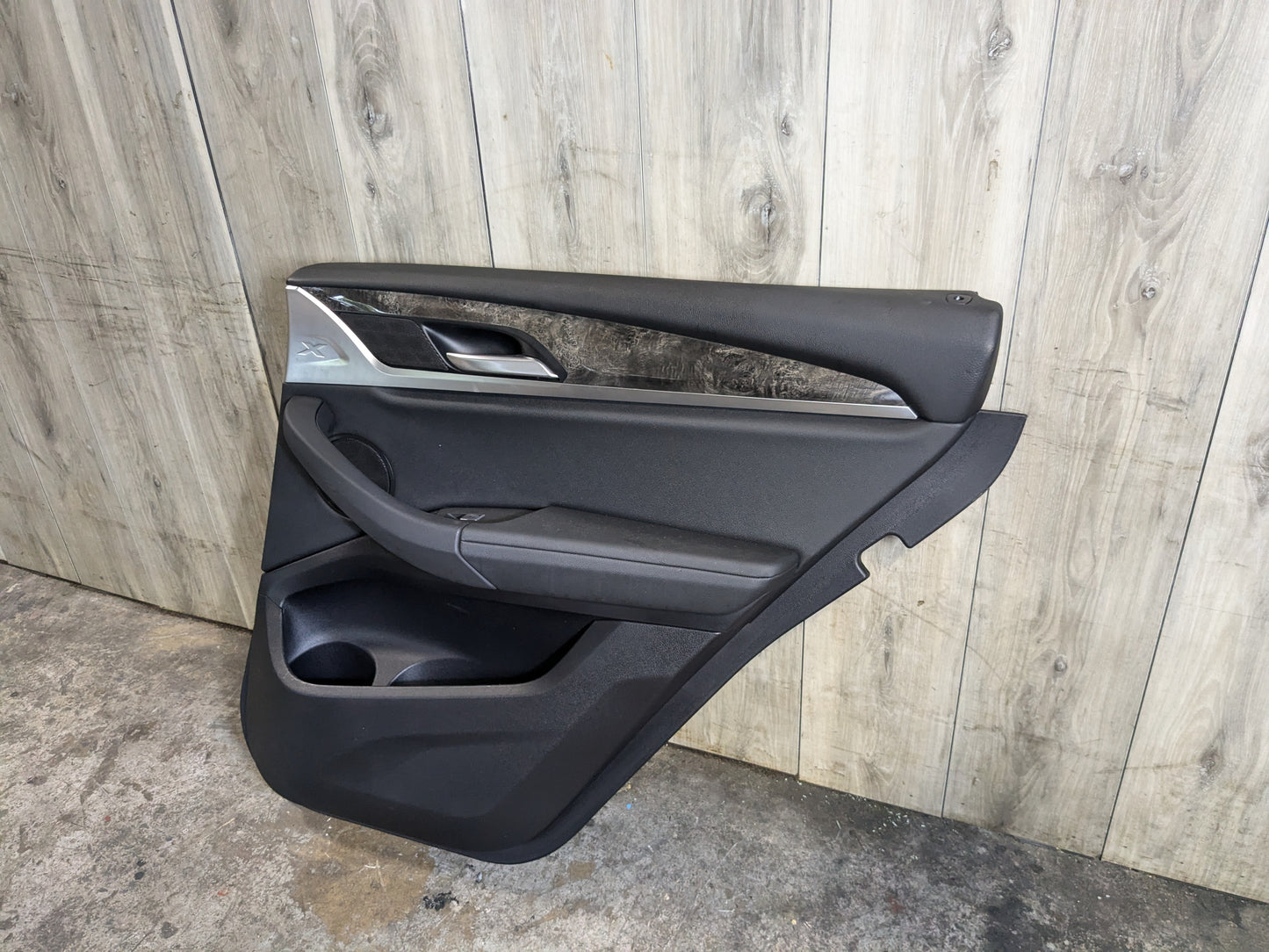 OEM BMW G01 X3 REAR Right Passenger Interior Door Panel Card Trim Cover Black