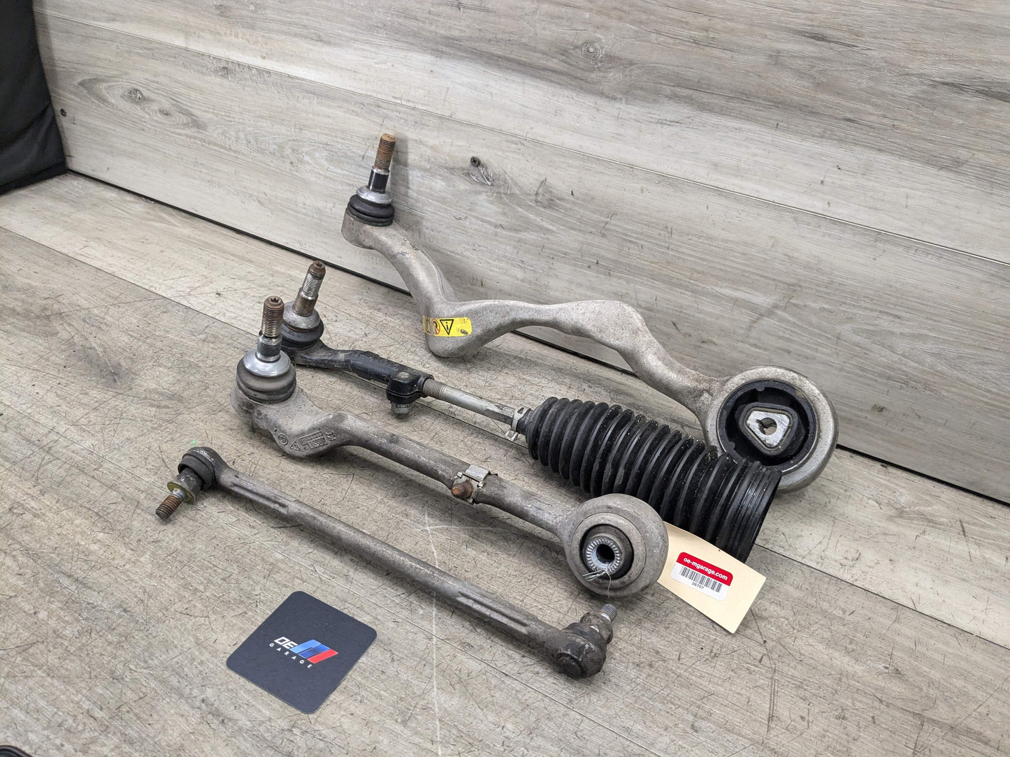 06-13 OEM BMW E82 E90 E92 RWD Front Left Lower Upper Control Arm w/ Tie Rod SET