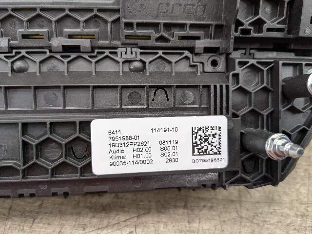 OEM BMW G01 F97 X3 X3M AC Switch Heater Climate Control Panel Radio Media Button
