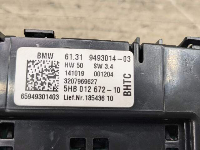 18-24 OEM BMW G01 G02 F97 F98 X3 X4 AC Rear Heater Climate Control Switch Panel