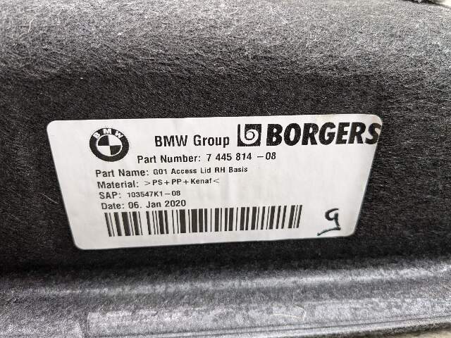 18-23 OEM BMW G01 F97 X3 X3M Rear Right Passenger Side Cargo Panel Cover Trim