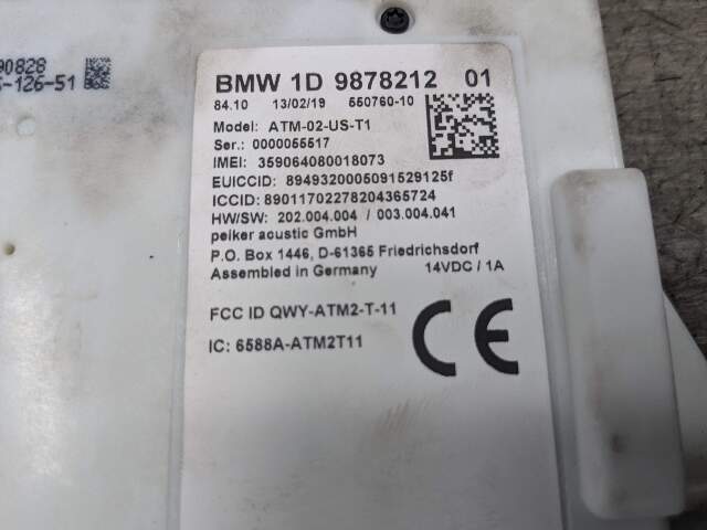 19-24 OEM BMW G29 Z4 Roof Shark Antenna Telematics Control Unit Module
