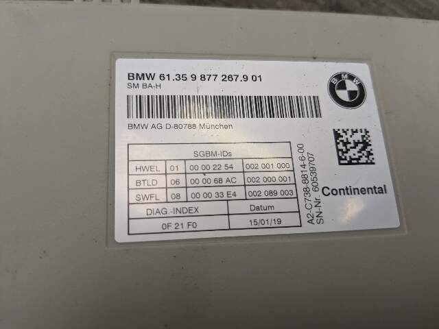 OEM BMW G01 G02 G05 G07 G12 G20 G29 G30 F90 Front Left Right Seat Control Module