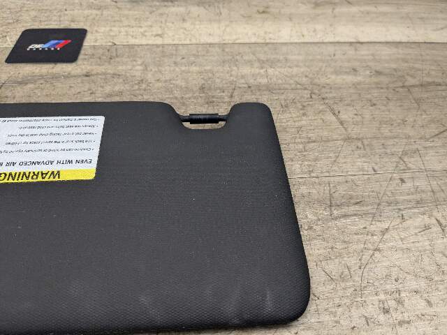 19-23 OEM BMW G20 330 M340 Interior Sun Visor Right Passenger Side Black