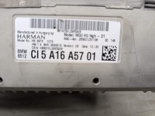 OEM BMW G20 330 M340 F90 M5 G07 X7 Navigation Headunit Radio Receiver Audio MGU