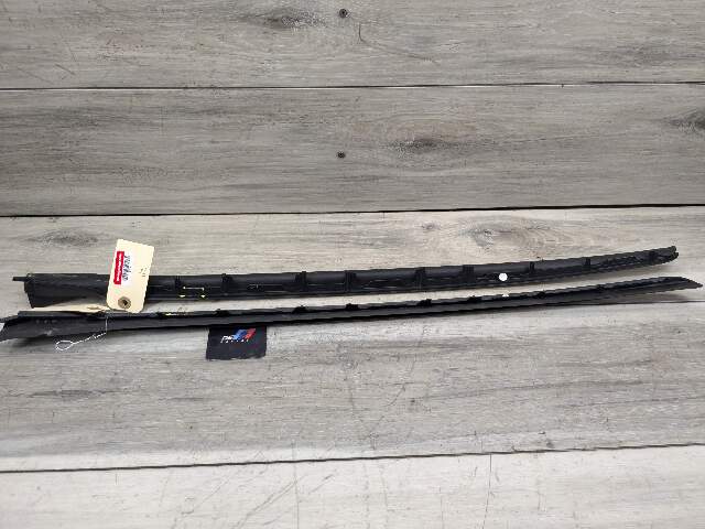 OEM BMW G20 330 M340 Front Left Right Windshield Pillar Rail Molding Trim SET