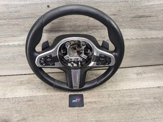 *OEM BMW F90 M5 G30 530 540 M550 M SPORT Leather Steering Wheel w/ Shifters