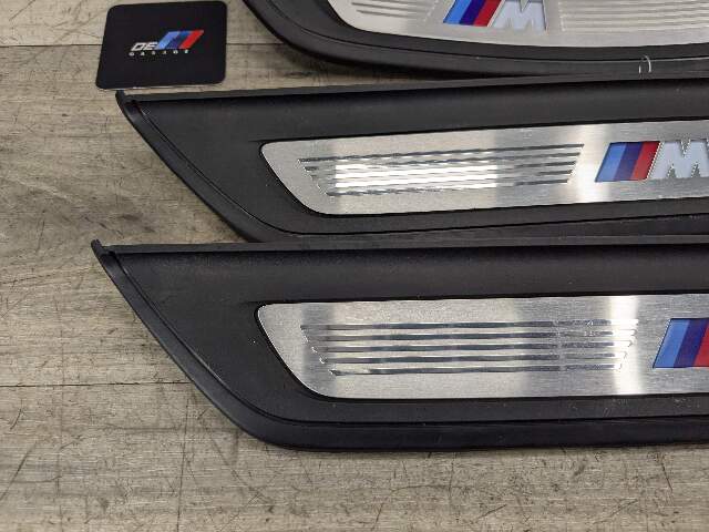 OEM BMW G30 M550 Front Rear Left Right Lighter Door Sill Plate Molding M Trim