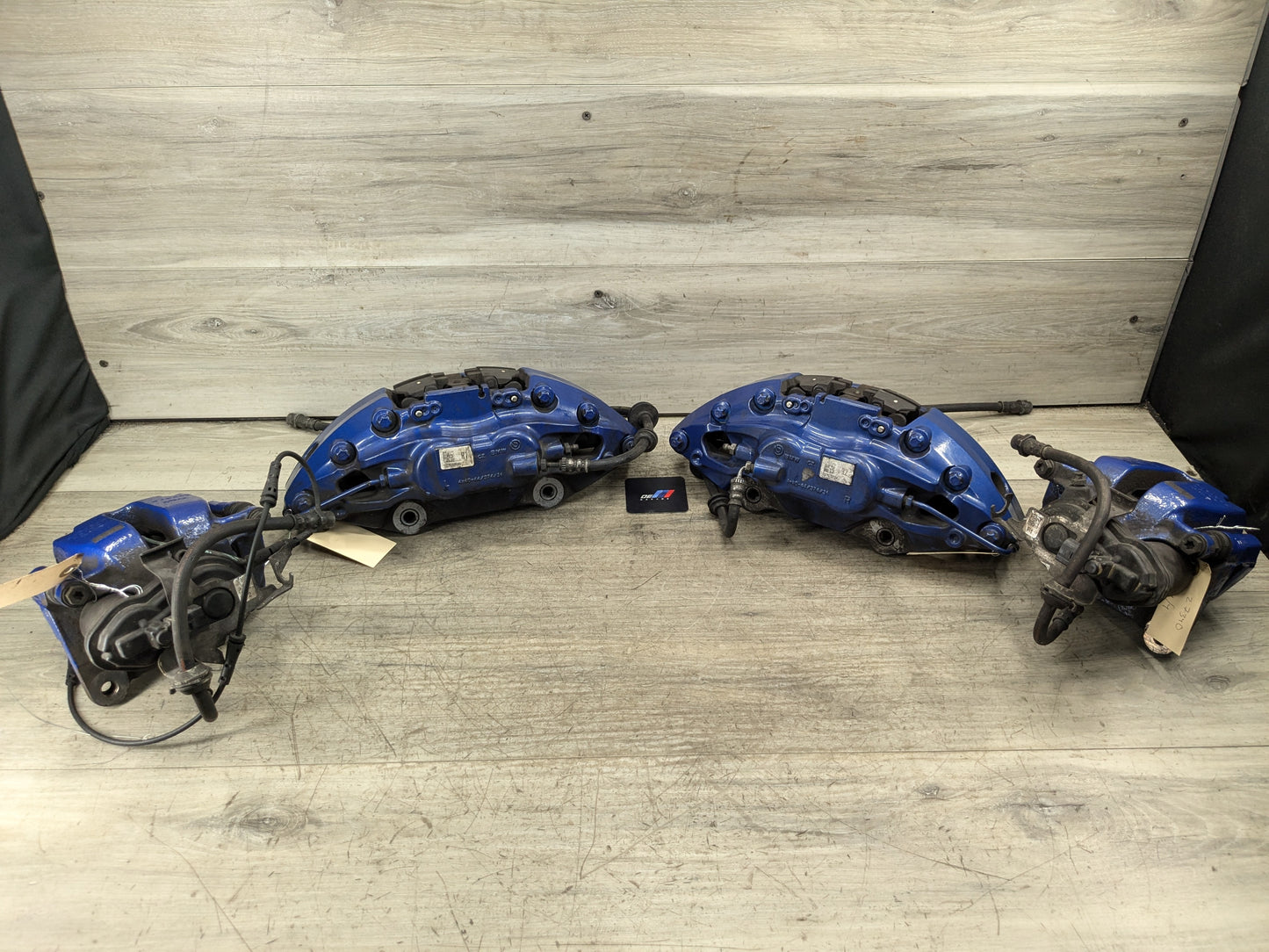 OEM BMW G30 530 540 M550 Front Rear Left Right Brake Calipers Brembo SET Blue