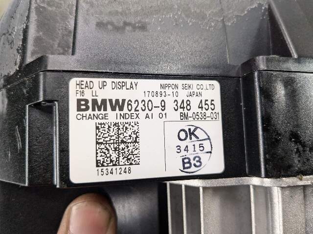 15-19 OEM BMW F16 F86 X6 X6M HUD Head Up Display Projector Screen Unit