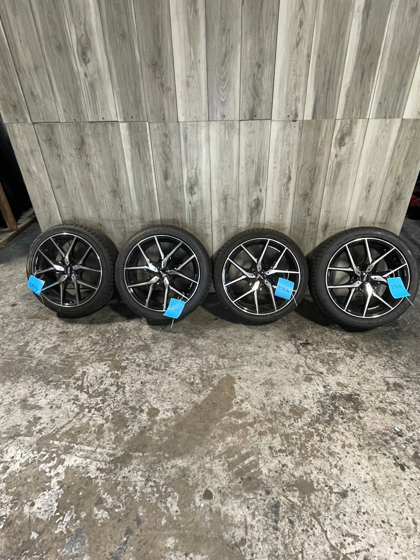 *CURB RASH* 07-13 KUDO RACING BMW E90 E92 E93 Wheels Rims 18x8 ET35 SET