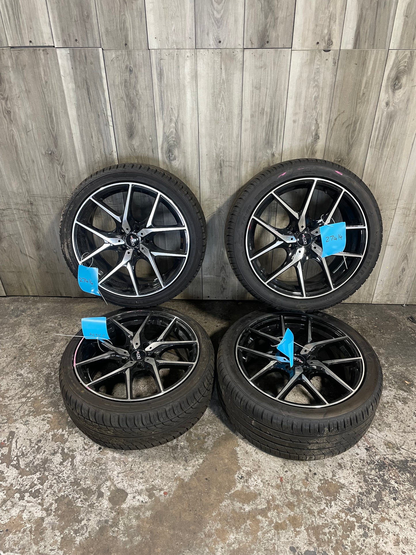 *CURB RASH* 07-13 KUDO RACING BMW E90 E92 E93 Wheels Rims 18x8 ET35 SET