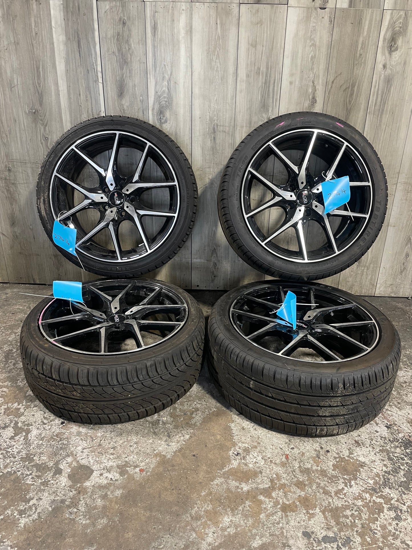 *CURB RASH* 07-13 KUDO RACING BMW E90 E92 E93 Wheels Rims 18x8 ET35 SET