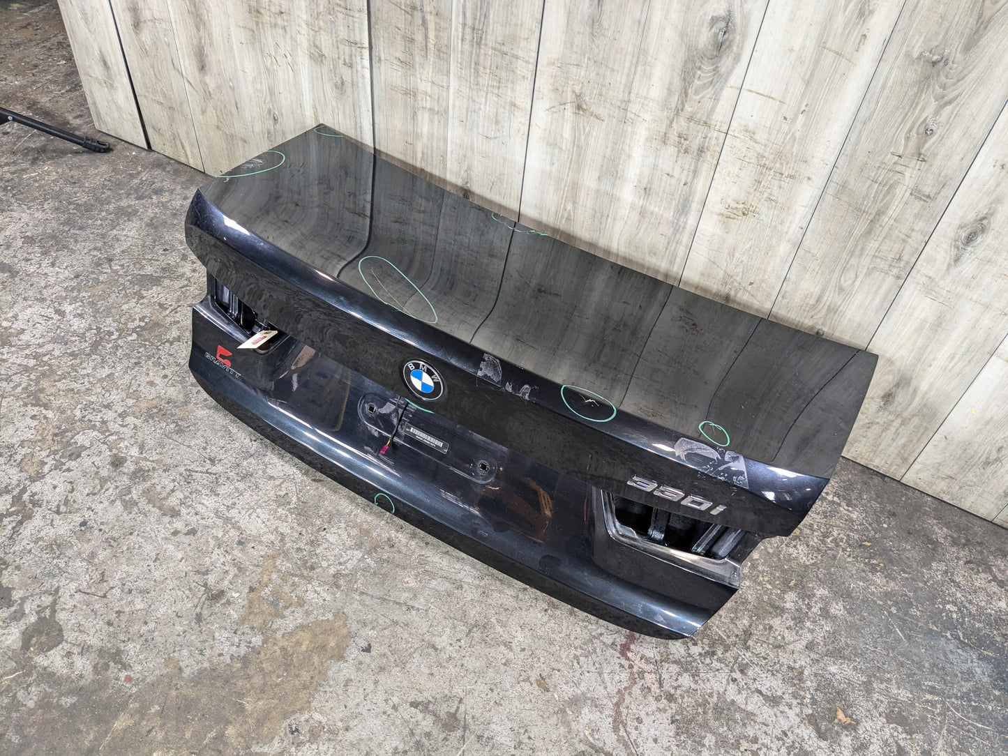 SCRATCHES* 19-24 OEM BMW G20 330 M340 Rear Trunk Lid Panel Deck Shell Black 475