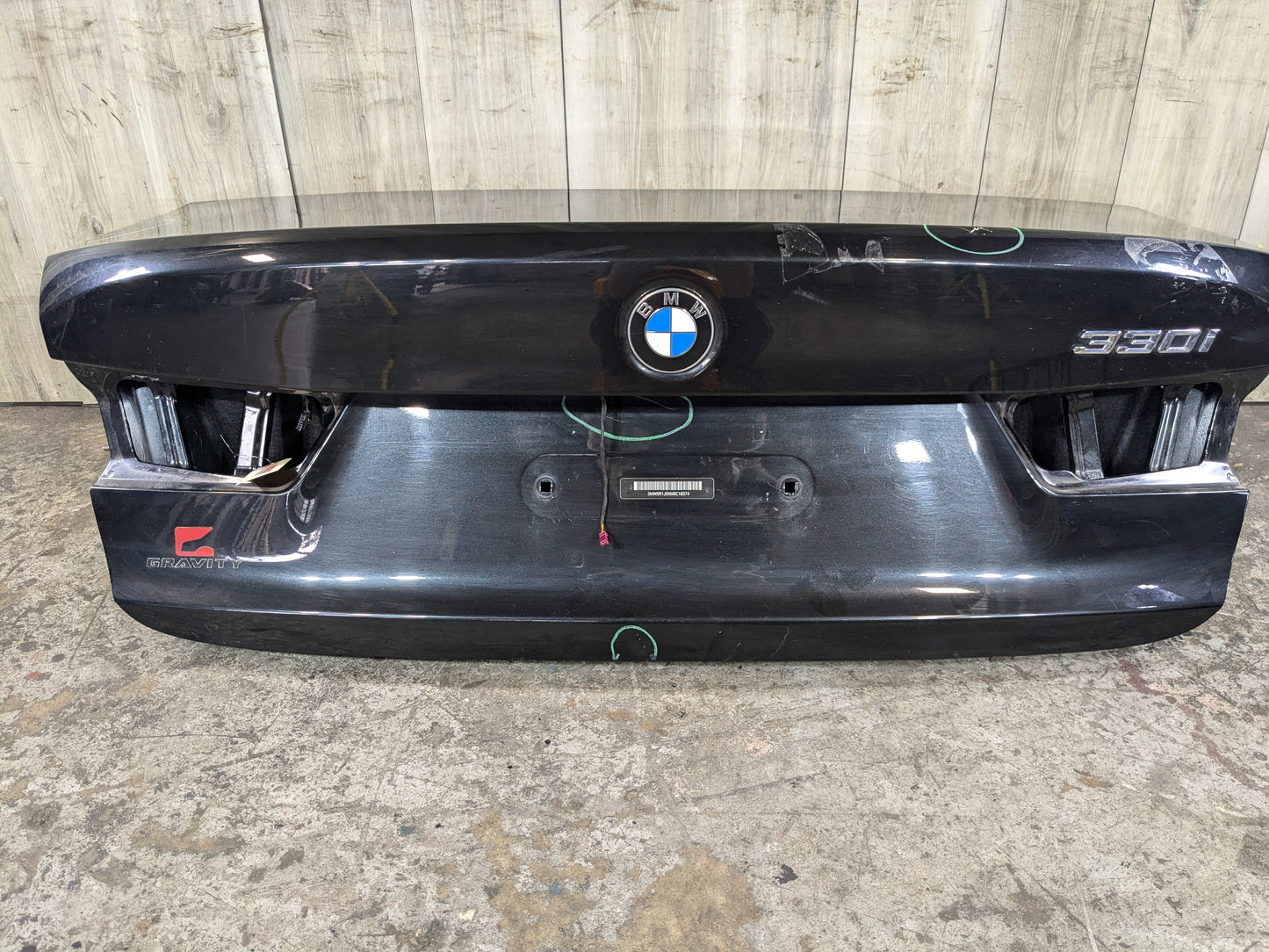 SCRATCHES* 19-24 OEM BMW G20 330 M340 Rear Trunk Lid Panel Deck Shell Black 475