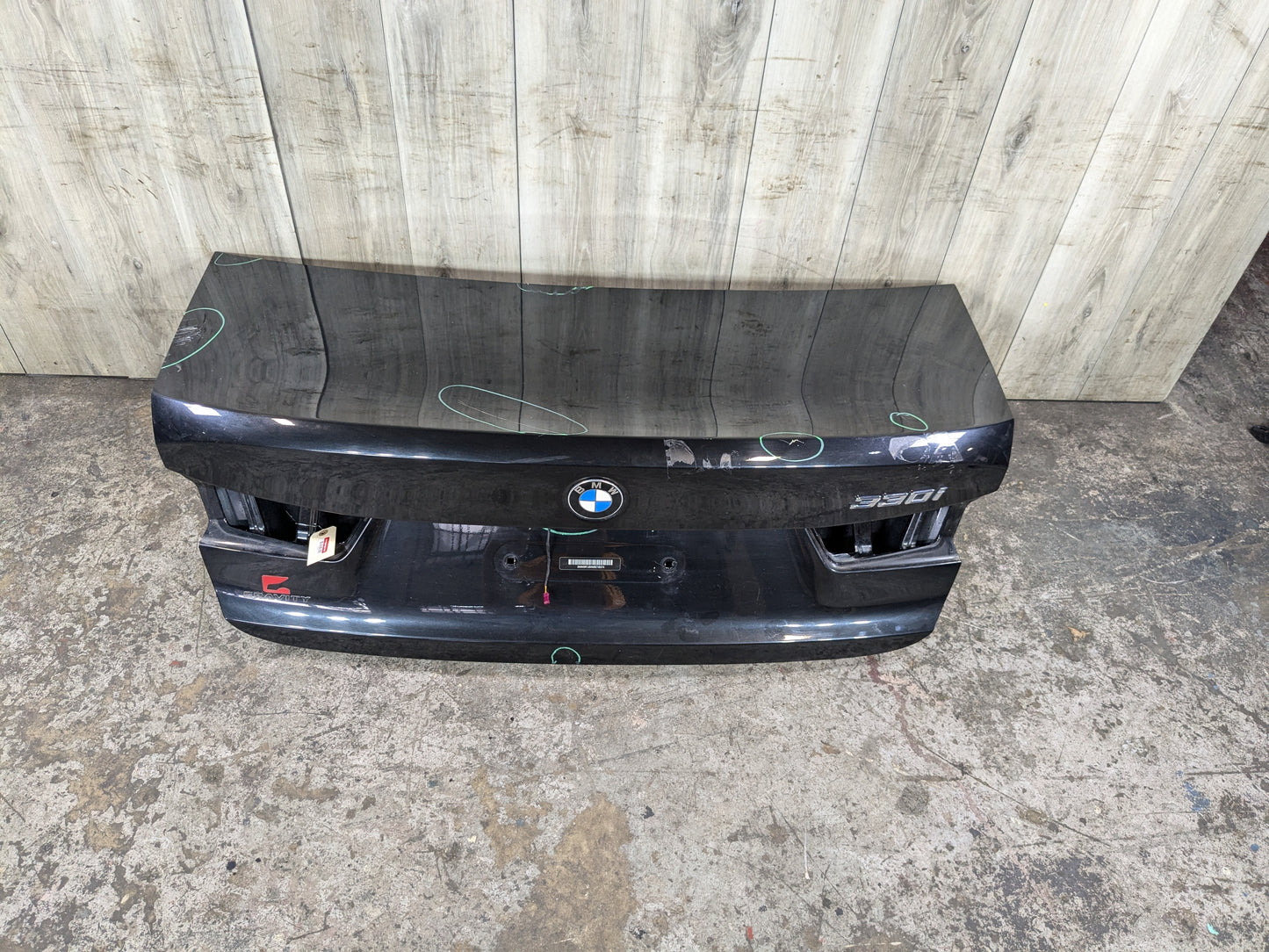 SCRATCHES* 19-24 OEM BMW G20 330 M340 Rear Trunk Lid Panel Deck Shell Black 475