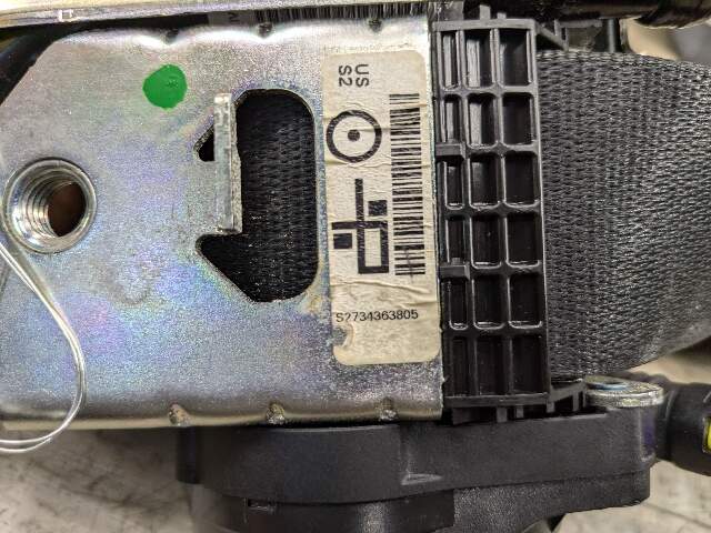 OEM BMW F15 F16 F85 F86 X5 X6 Front Right Passenger Seat Belt Retractor Black