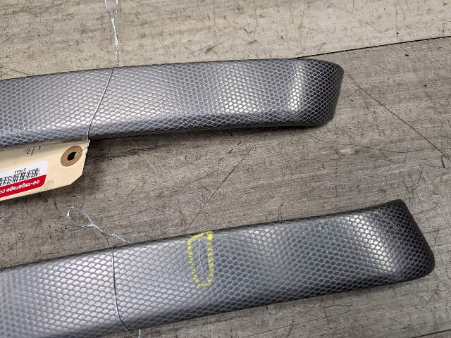 NOTE* OEM BMW E92 E93 Rear Left Right Aluminum Glacier Silver Interior Trim Pair