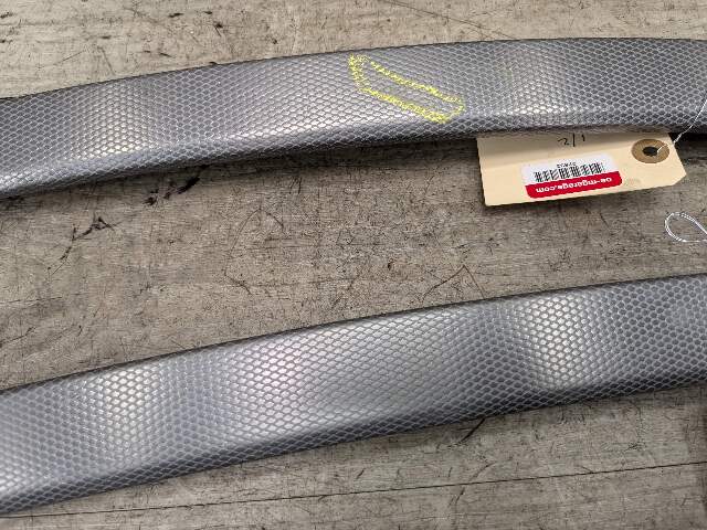 NOTE* OEM BMW E92 E93 Rear Left Right Aluminum Glacier Silver Interior Trim Pair