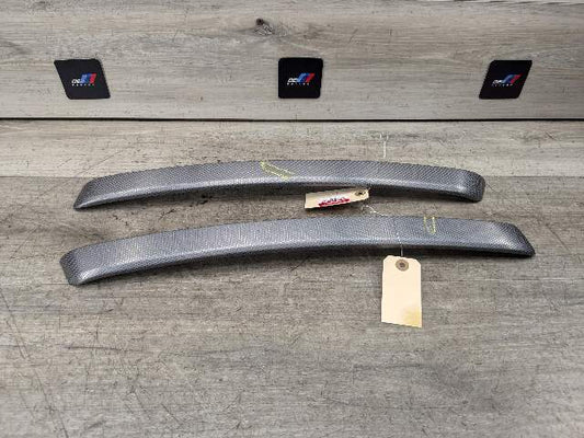 NOTE* OEM BMW E92 E93 Rear Left Right Aluminum Glacier Silver Interior Trim Pair