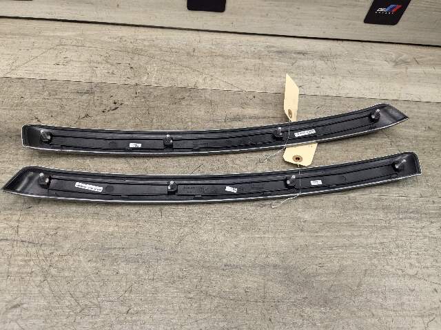 NOTE* OEM BMW E92 E93 Rear Left Right Aluminum Glacier Silver Interior Trim Pair