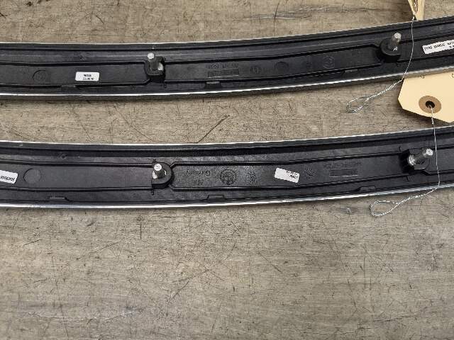 NOTE* OEM BMW E92 E93 Rear Left Right Aluminum Glacier Silver Interior Trim Pair