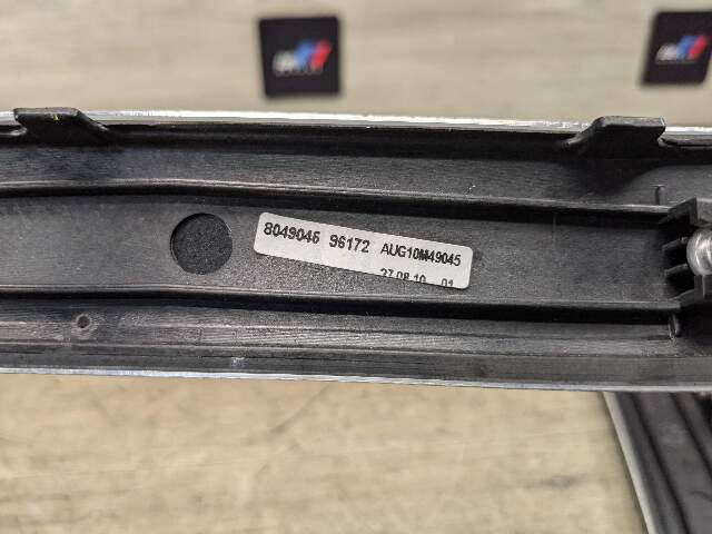 NOTE* OEM BMW E92 E93 Rear Left Right Aluminum Glacier Silver Interior Trim Pair