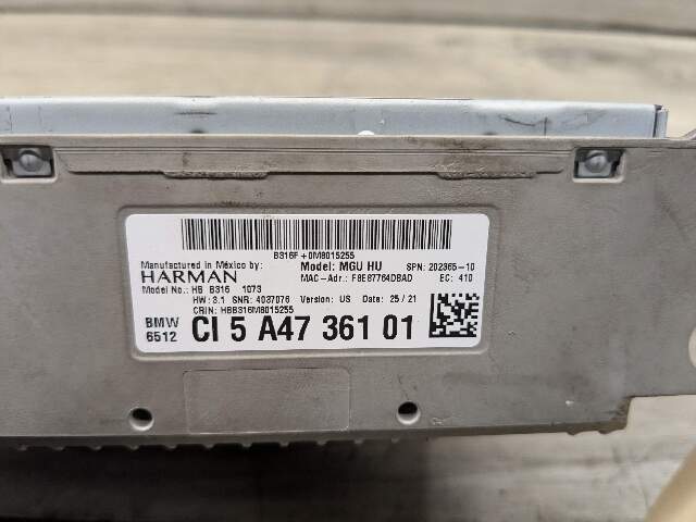OEM BMW G01 G20 330 M340 Navigation Headunit Radio Audio Head Unit MGU HW 3.1
