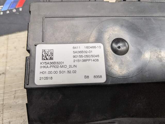 19-24 OEM BMW G20 330 M340 AC Air Conditioning Heater Control Module Unit