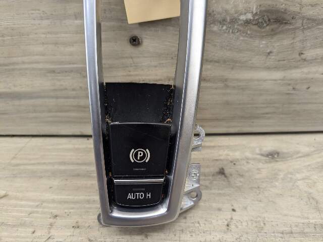 10-16 OEM BMW F01 F07 F02 550 750 Parking Brake Auto Hold Switch w/ Trim Panel