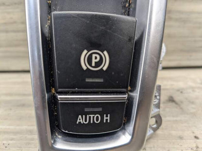 10-16 OEM BMW F01 F07 F02 550 750 Parking Brake Auto Hold Switch w/ Trim Panel