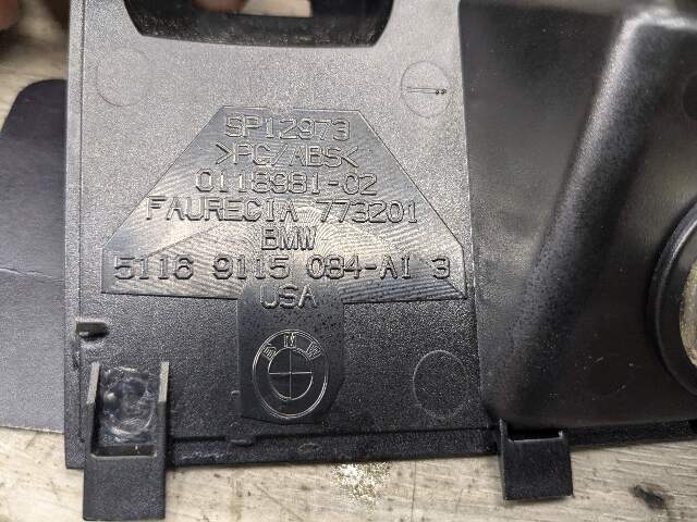07-13 OEM BMW E70 X5 Front Center Console Storage Socket Bin Cover Trim