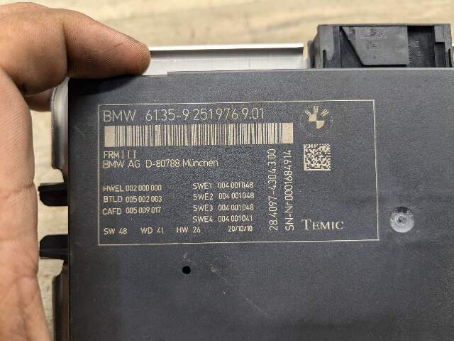 OEM BMW F01 F02 F10 F12 F13 FRM3 FRM III Footwell Light Body Control Module