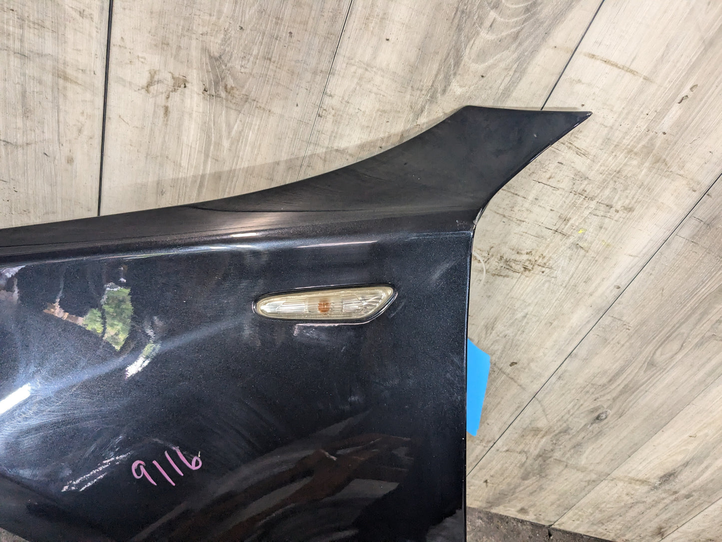 08-13 OEM BMW E82 E88 128 135 Left Driver Side Fender Panel Black 475