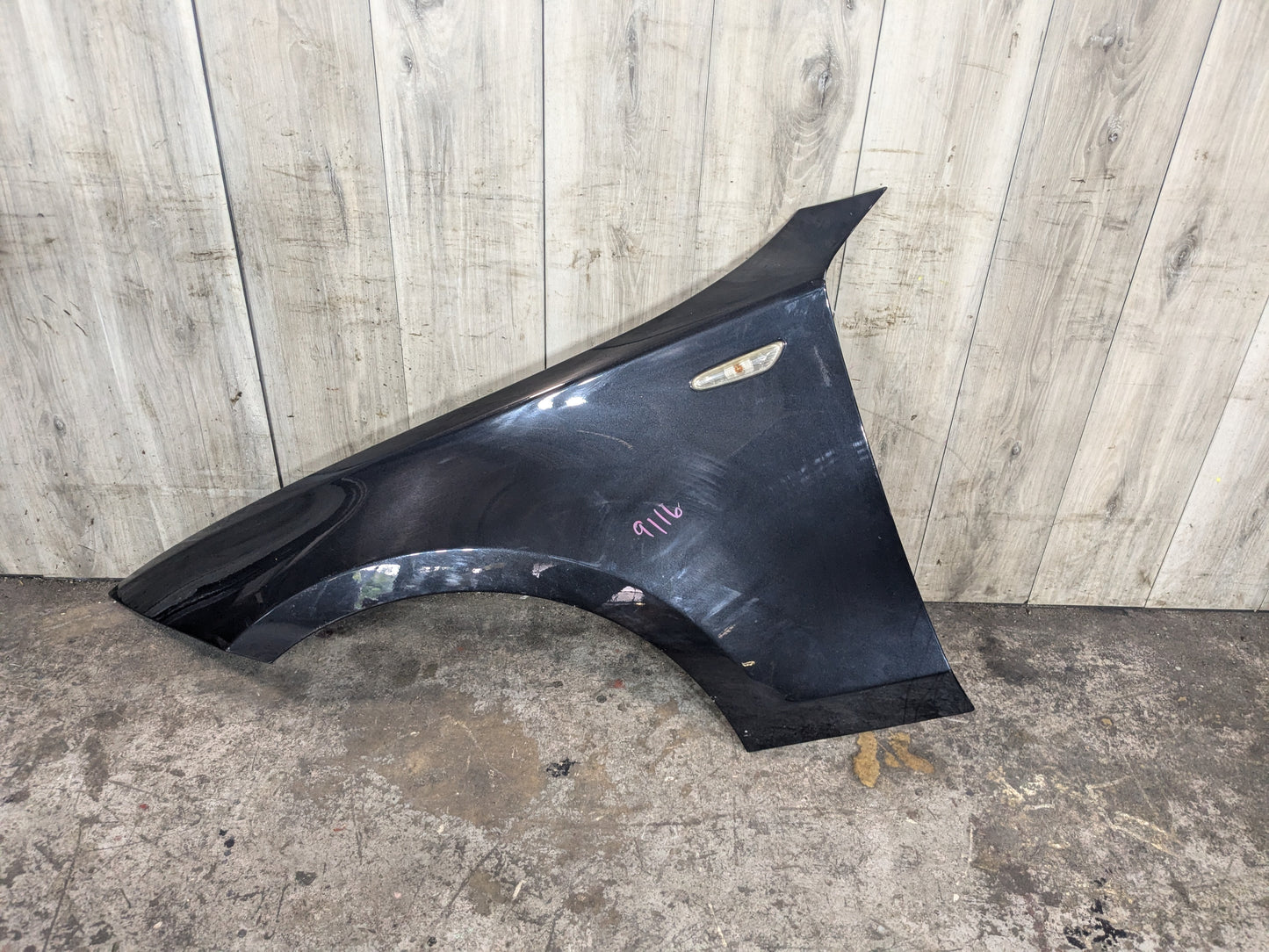 08-13 OEM BMW E82 E88 128 135 Left Driver Side Fender Panel Black 475