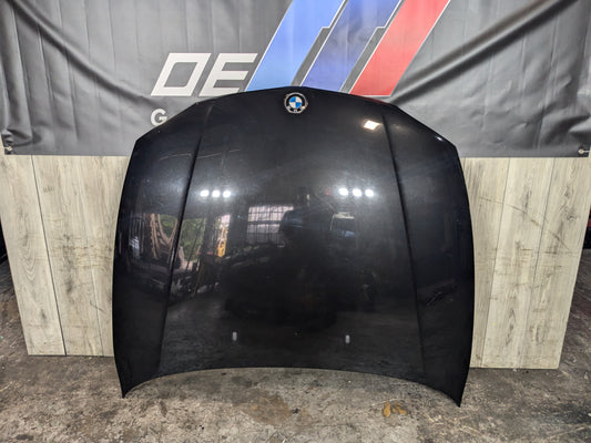 09-11 OEM BMW E90 E91 328 335 Sedan Hood Bonnet Panel Black Schwarz 2 (668)