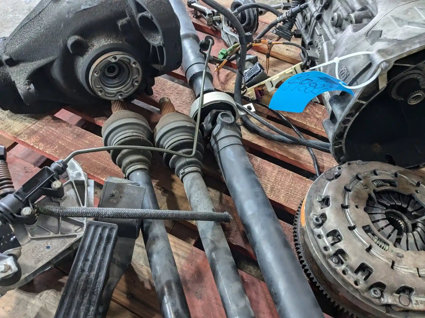 06-10 OEM BMW E90 335i N54 Manual SWAP SET RWD Transmission Differential Axle