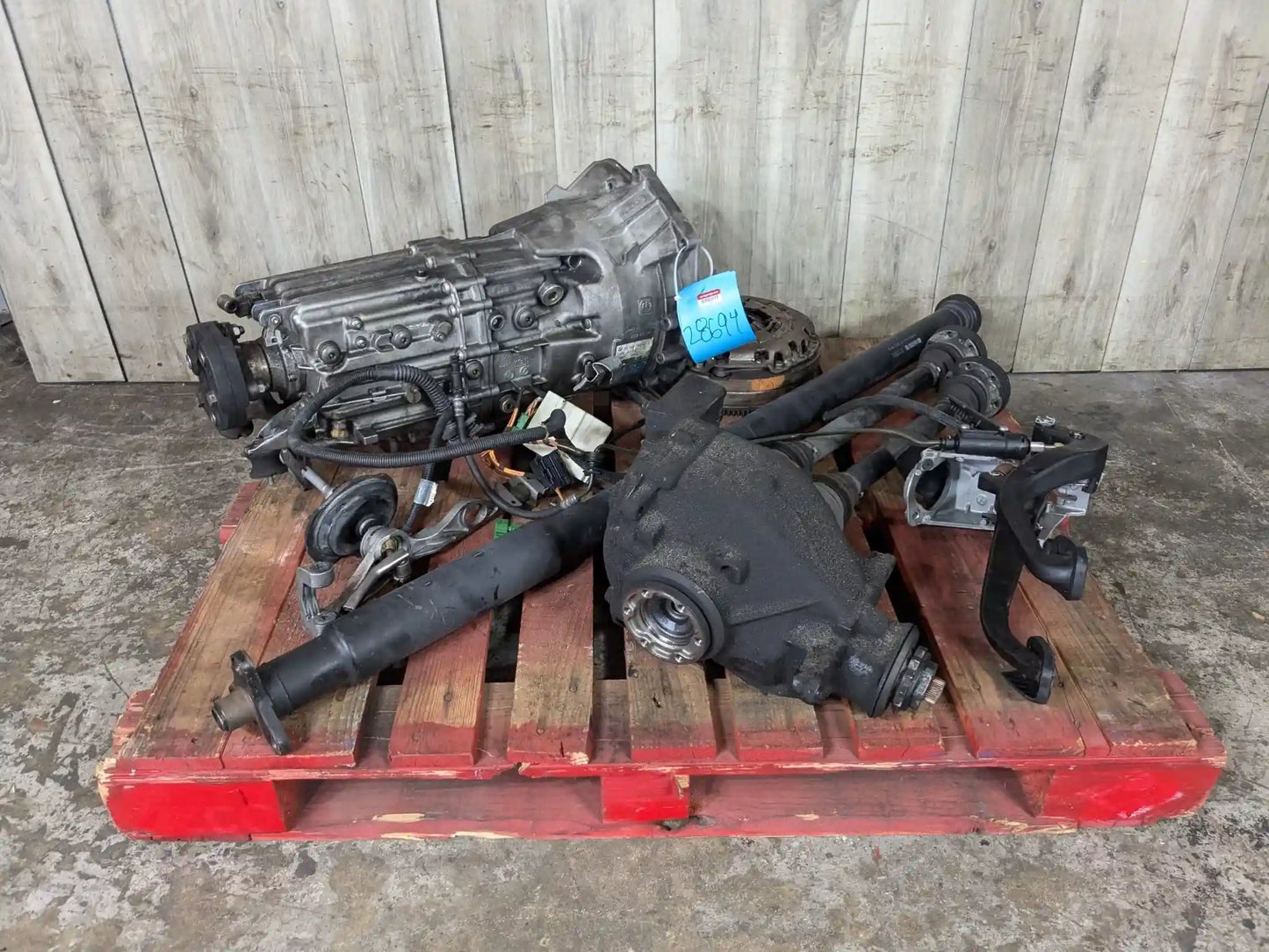 06-10 OEM BMW E90 335i N54 Manual SWAP SET RWD Transmission Differential Axle
