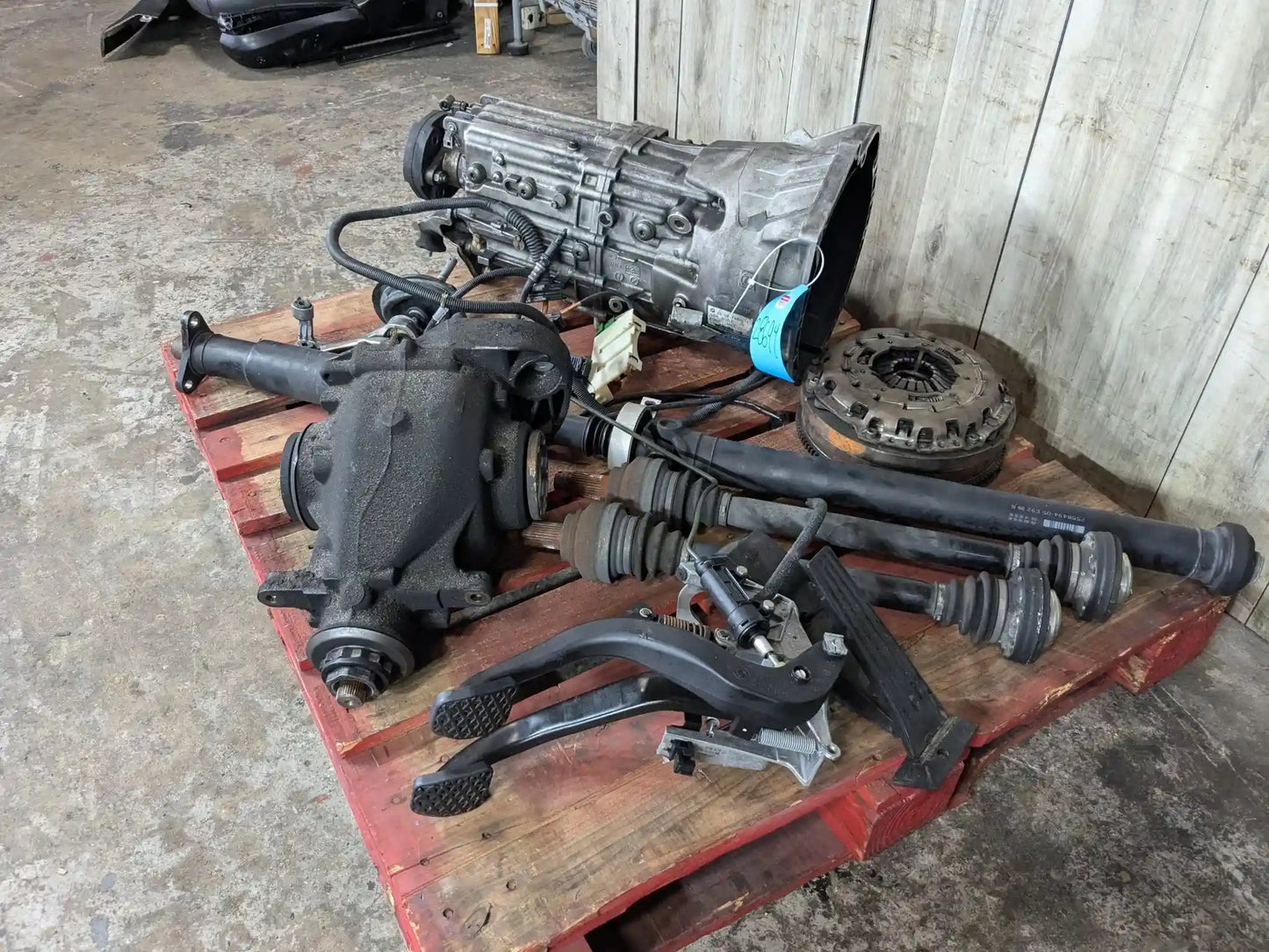 06-10 OEM BMW E90 335i N54 Manual SWAP SET RWD Transmission Differential Axle