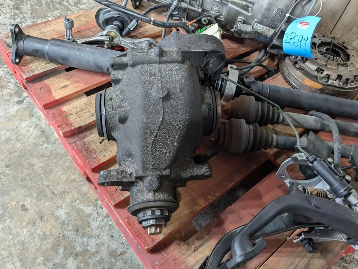 06-10 OEM BMW E90 335i N54 Manual SWAP SET RWD Transmission Differential Axle