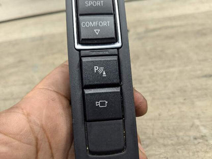 14-19 OEM BMW F15 F16 X5 X6 Center Console Traction Control Switch Panel Black