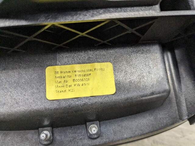 09-15 OEM BMW F01 F02 740 750 Center Console Armrest Arm Rest Tray Leather Black
