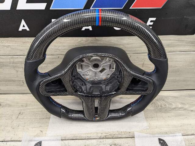 BMW G20 G23 G42 G80 G82 M3 M4 CARBON FIBER Steering Wheel w/ Shifters LEATHER